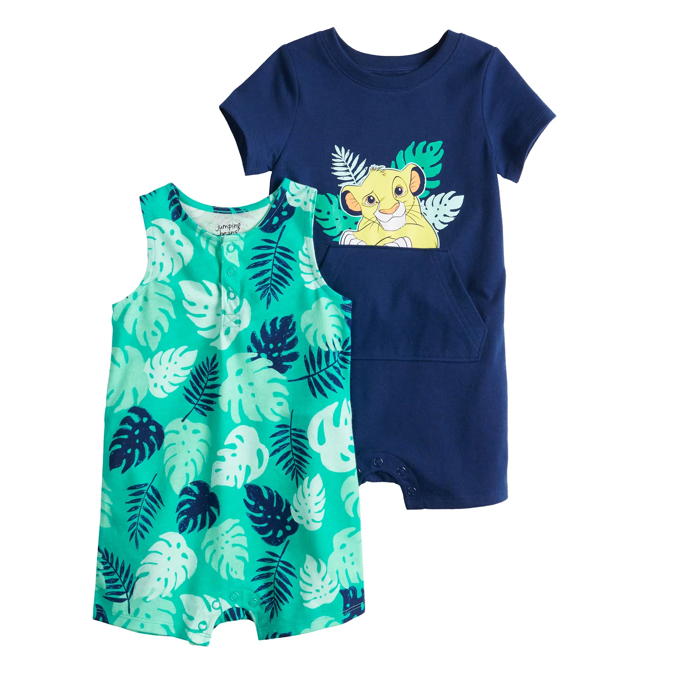 Disney's The Lion King Simba Baby Boy Graphic & Print Rompers by Jumping Beans® | Kohl's