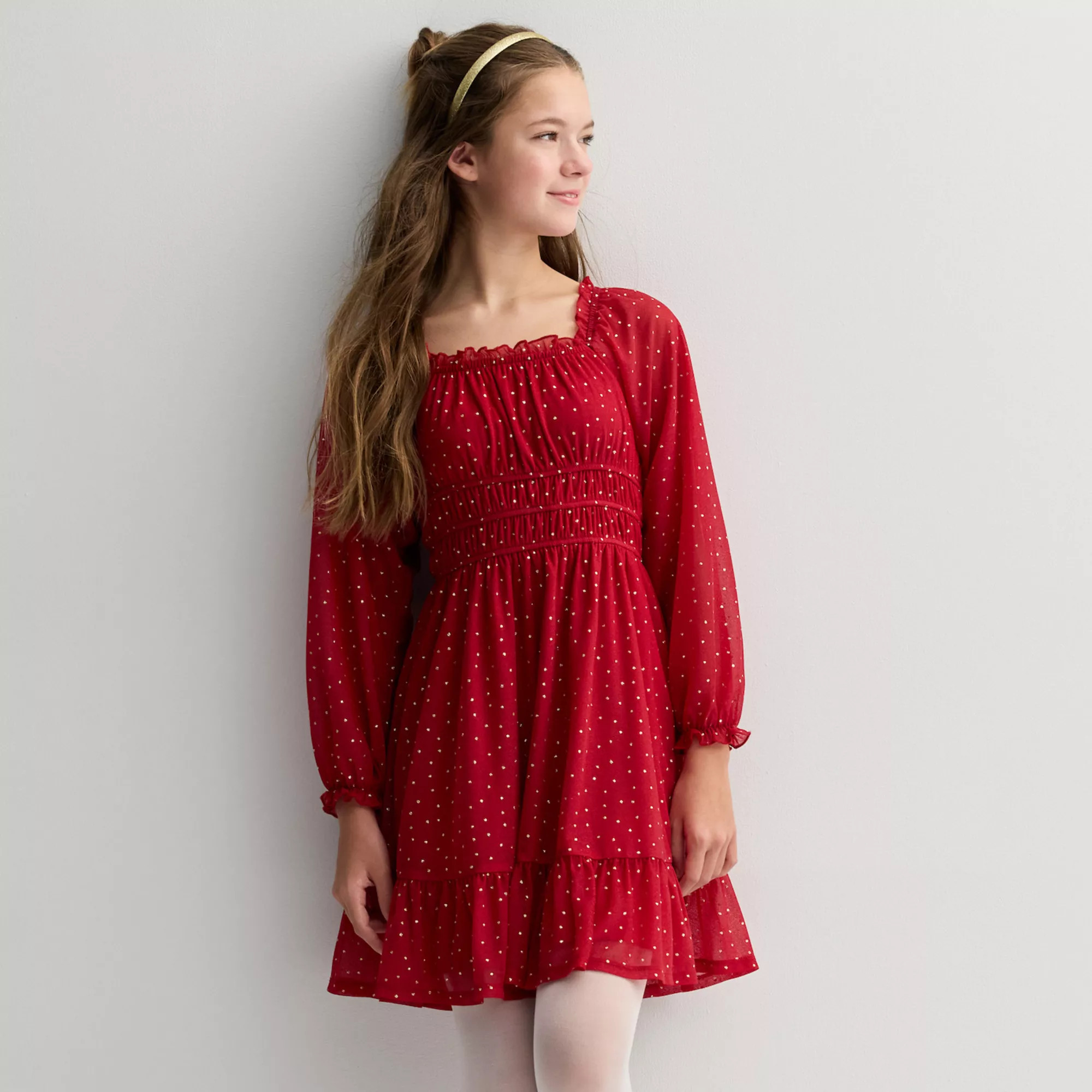 Girls 7-16 Speechless Glitter Dress & Headband in Regular and Plus Size | Kohl's