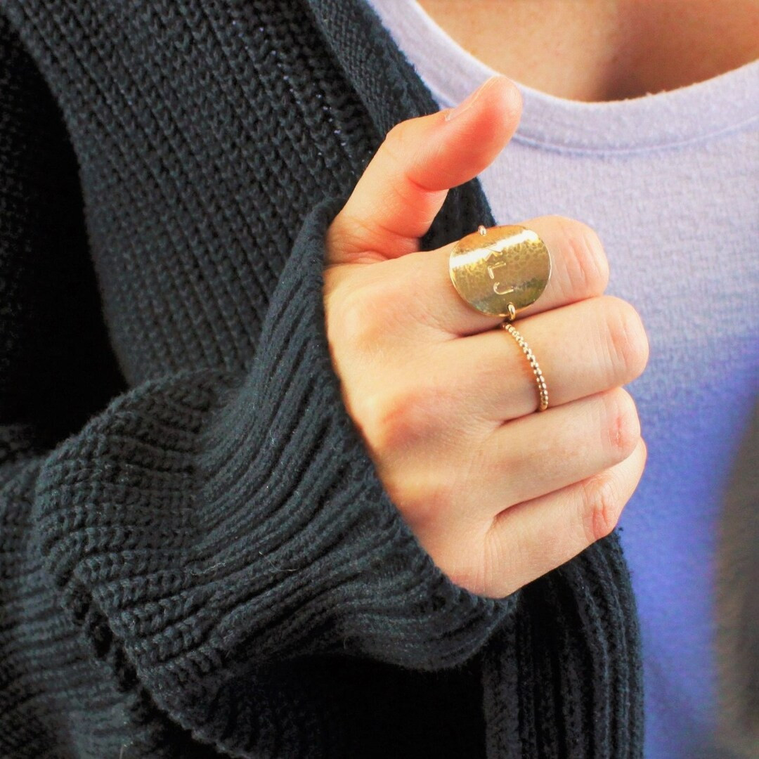 Personalized Ring, Personalized Jewelry, Gift for Her, Initial Rings for Women, Custom Ring, the ... | Etsy (US)