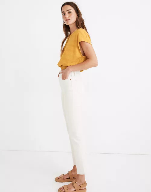 Pointelle Knit Short-Sleeve Crop Top | Madewell