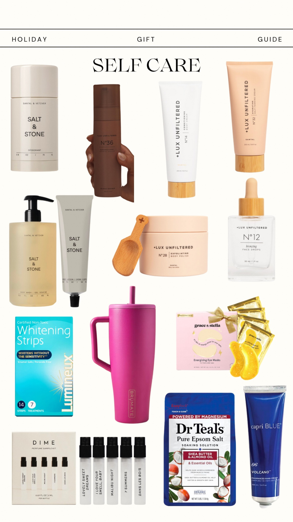 Self care gift ideas! 

#LTKGiftGuide #LTKHoliday