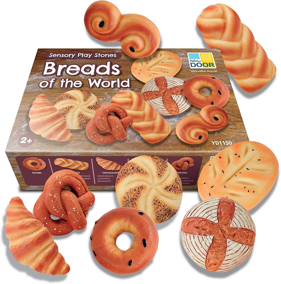 Yellow Door Sensory Play Stones, Breads of The World, Set of 8 | Amazon (US)