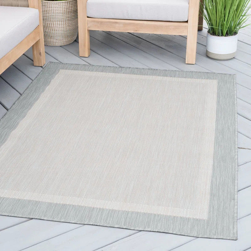 Dewolf Flatweave Blue Rug | Wayfair North America
