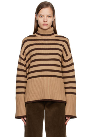 Totême - Brown & Beige Signature Turtleneck | SSENSE