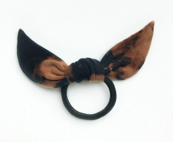 Black Tie-Dye Hair-Tie | Etsy (US)