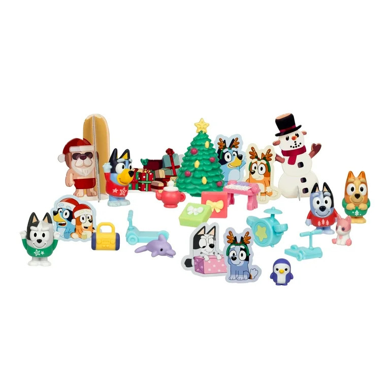 Bluey's Advent Calendar, Find 4 Mini Figures, 12 Other Accessories, and More Behind 24 Windows, A... | Walmart (US)