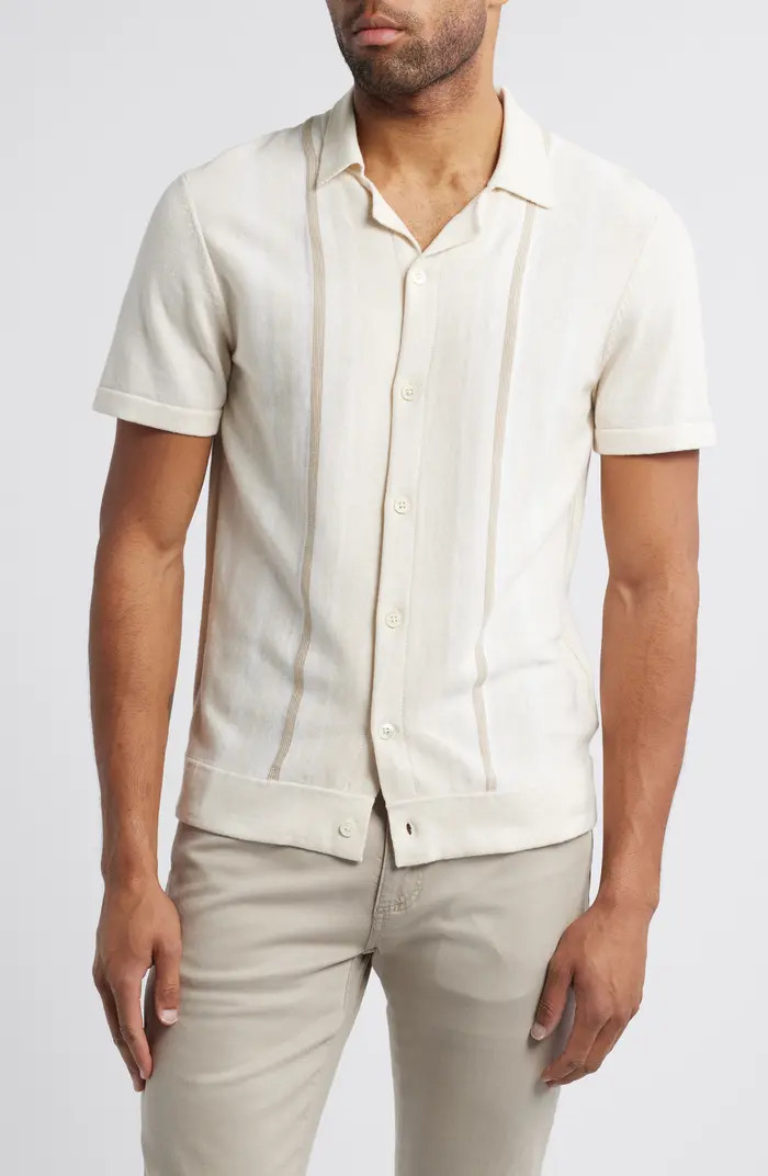 Silas Stripe Camp Shirt | Nordstrom