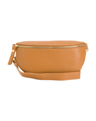 Made In Italy Leather Waist Bag | TJ Maxx
