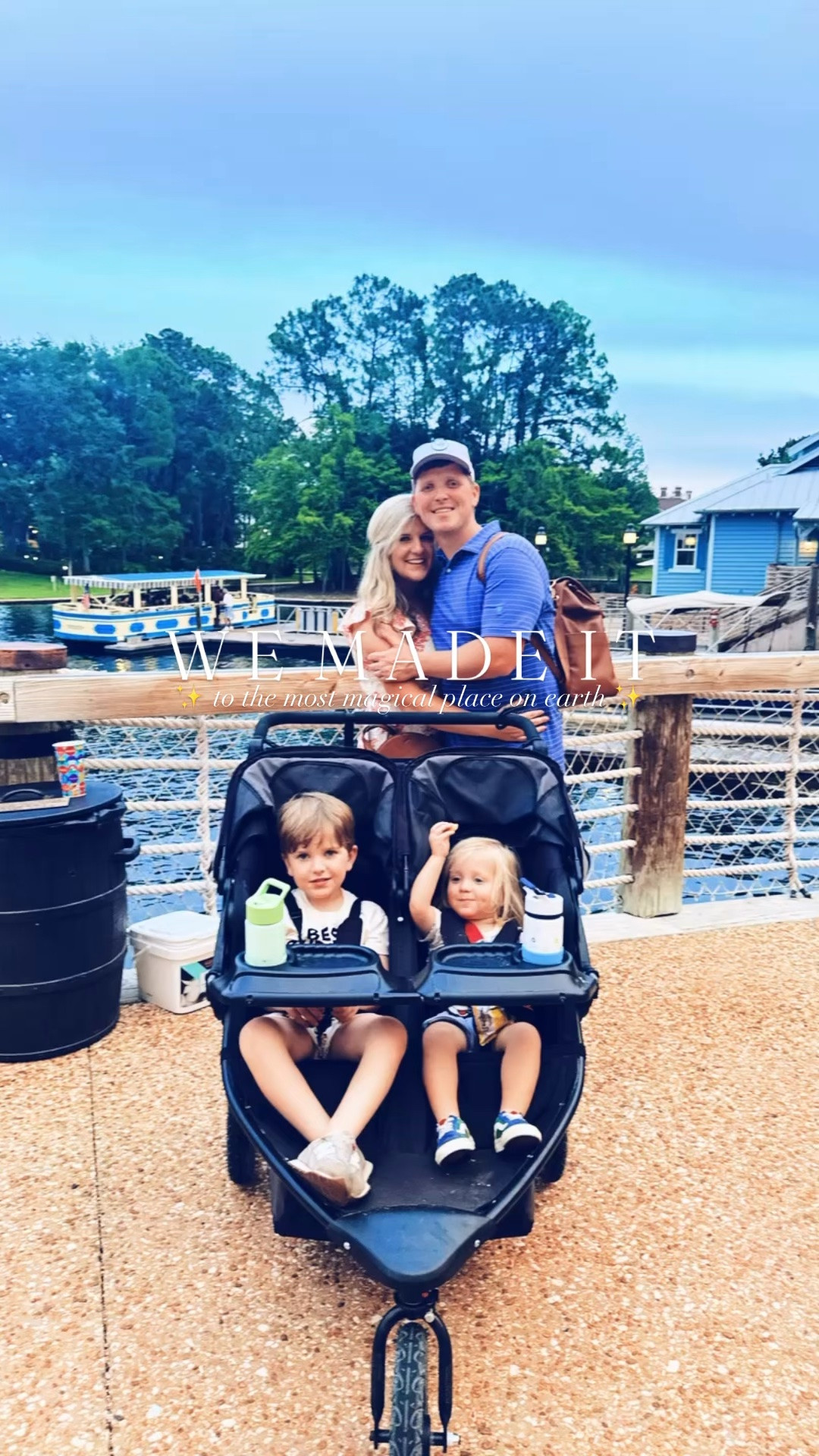 We made it down to the most magical place on earth & these babies are soooo excited !!!!! 🐭🌎❤️🏰🪄🎈🌟🖤 #madeittodisney #mostmagicalplaceonearth #disneybabies #firstdisneytripasafamilyof4 

Oh we have just had the most ✨ m a g i c a l ✨ night checking in to our Disney resort and eating the yummiest dinner 🍽️, exploring the gorgeous property 🌴, taking the ferry boat 🚤  around the river 💙, and playing in the splash 💦 pad at the same Port Orleans pool 🩵 I loved coming to so much as a little girl!! 👧 We all just couldn’t stop smiling ear to ear!!! 😍 Just so full circle ⭕️ getting to come back as parents and bring our babies 👶🏼 here to experience the magic 🪄 and joy 🤩 of this place through their little eyes 🥹 … and eek 🤭 we just can’t WAIT (!!) for tomorrow!!! 🐭🏰 The birthday 🎂 trip 🎉 of a lifetime 🎈 for these sweet baby boys of ours!!!! 🥰❤️🌟🖤🥳

Our resort 🏨 could not be more magical ✨ (our first time staying on site 👏🏽 and it has been the best decision!!) and we truly just can’t believe we are here with our two (!!) babies 👶🏼🩵👶🏼 this time - for Judson’s second trip to Disney world 🐭 and Sweet Baby Levi Rhett’s 🤱 very first (!!) trip!!! 🥰 #babysfirstdisneytrip 

It was all just so dreamy and these little Mickey 🐭 babies 👶🏼 sure are excited 🤭 for MAGIC 🪄 KINGDOM 🏰 tomorrow… sweet happy dreams 💭 around here tonight!!! ❤️🌟🖤