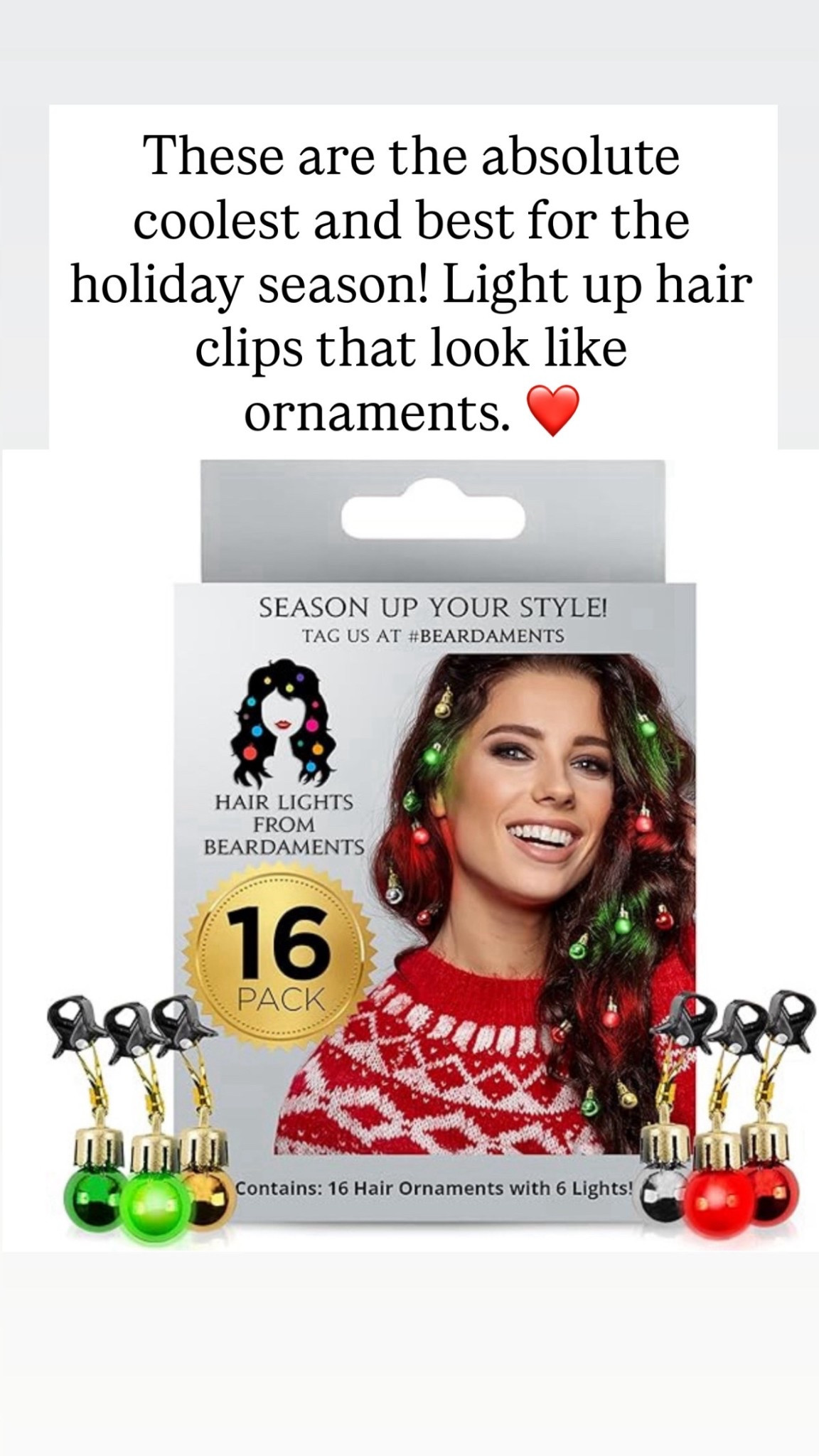 These light up hair clips are the best! 

#LTKHoliday #LTKBeauty