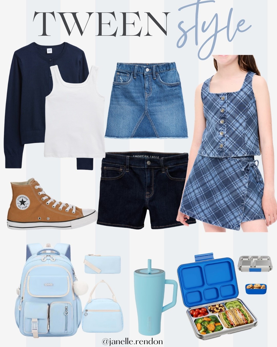 My 9-year old’s back to school shopping picks this year! A collection of Old Navy, Gap and Amazon.