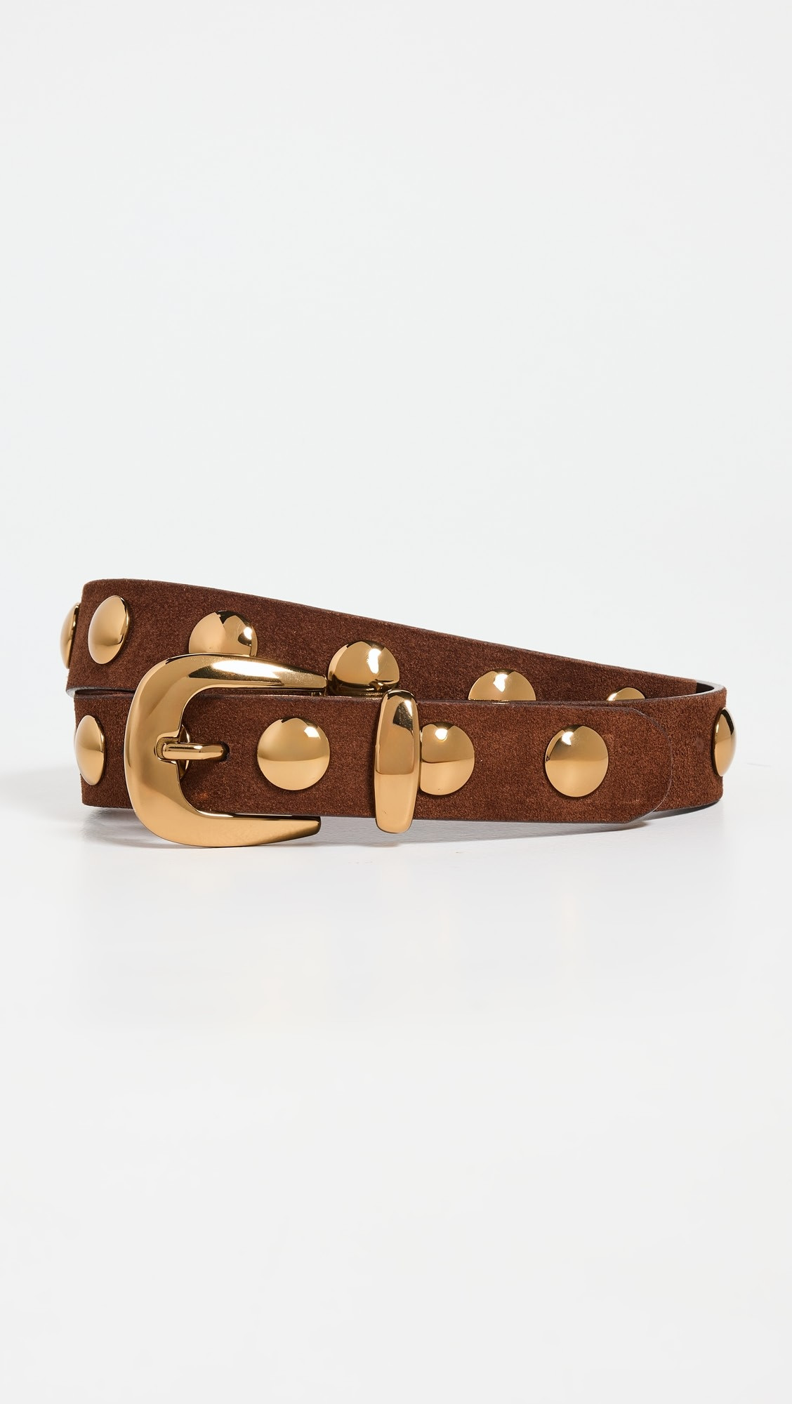 Studded Western Belt in Suede | Shopbop