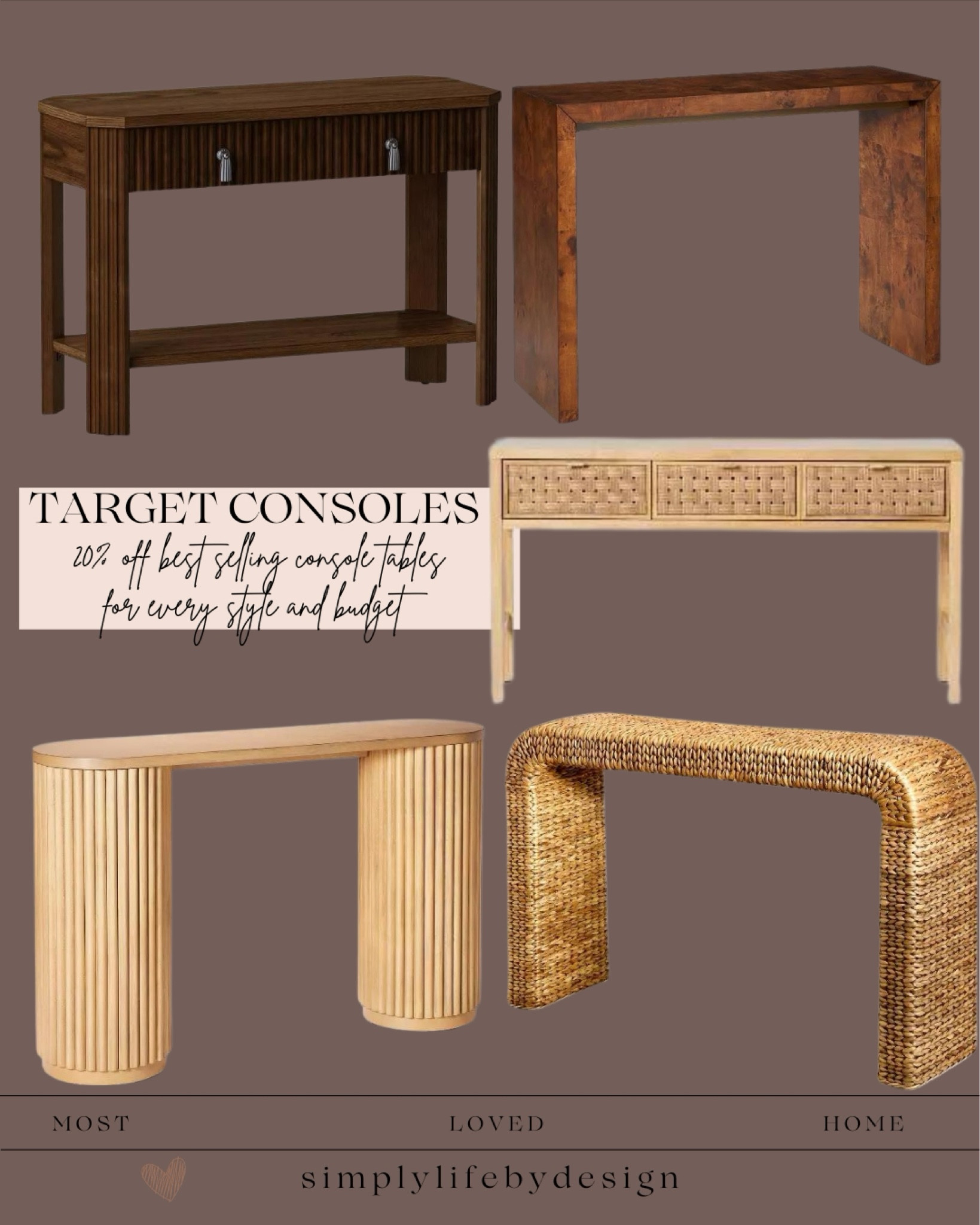 Best selling consoles are part of Target’s 20% off sale! There’s a console for every budget and style. Refresh your entry or living room with one of these on deal today  

#LTKStyleTip #LTKSaleAlert #LTKHome