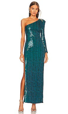 Michael Costello x REVOLVE Rumi Gown in Teal from Revolve.com | Revolve Clothing (Global)