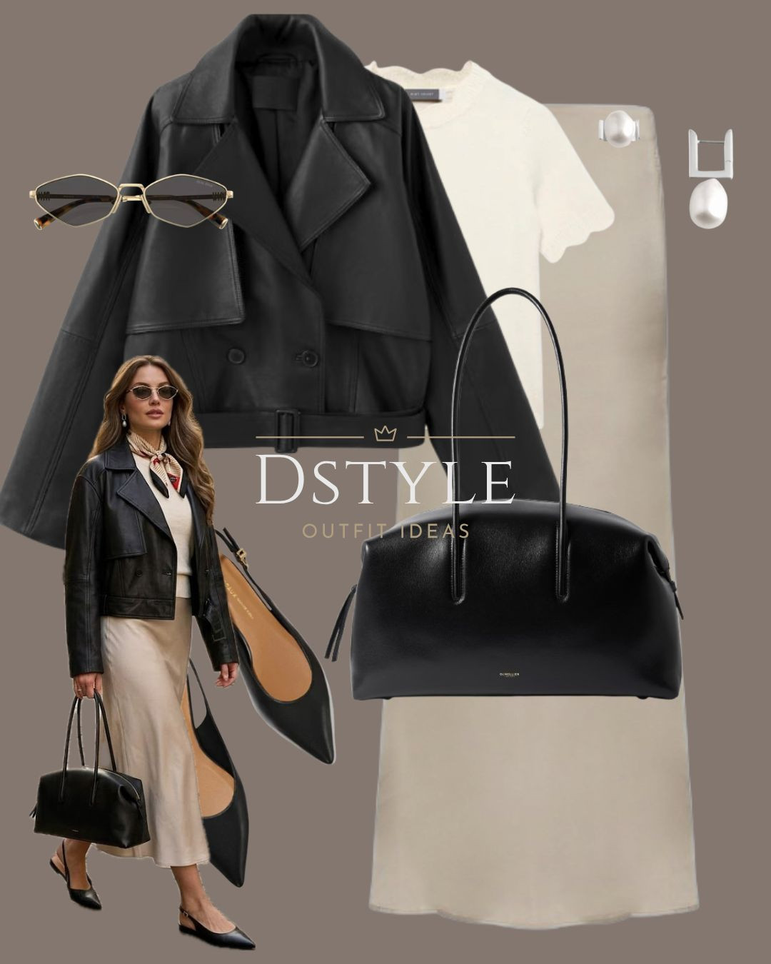 The Ultimate Cool-Girl Combo: Leather & Silk 🖤
Mixing textures is the secret to an expensive-looking outfit. I’m pairing a cropped black leather jacket with a cream satin midi skirt for a look that’s equal parts edgy and elegant. Perfect for a dinner date or a city stroll. 
#LeatherJacket #SatinSkirt #MinimalistStyle #MonochromeOutfit  #StreetStyleInspo 

 

#LTKootd #LTKWorkwear