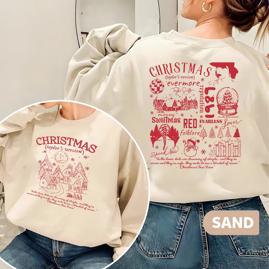 Christmas Taylor's Version Sweatshirt Concert Christmas - Etsy | Etsy (US)