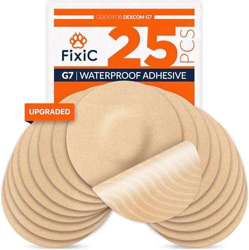 Fixic G7 Over Patches - 25 Pack - Premium Adhesive Patches Compatible with Dexcom G7 & Stelo CGMs... | Amazon (US)