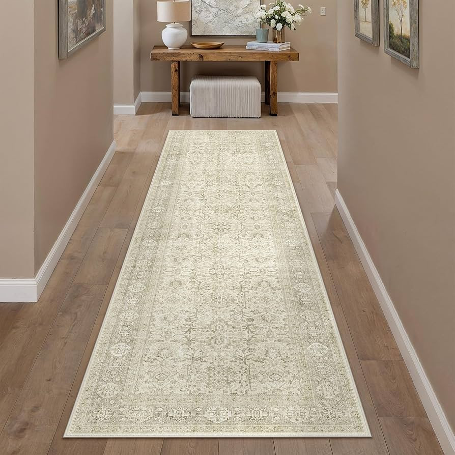 Beige Runner Rug 2x8 Vintage Area Carpet  | Amazon (US)