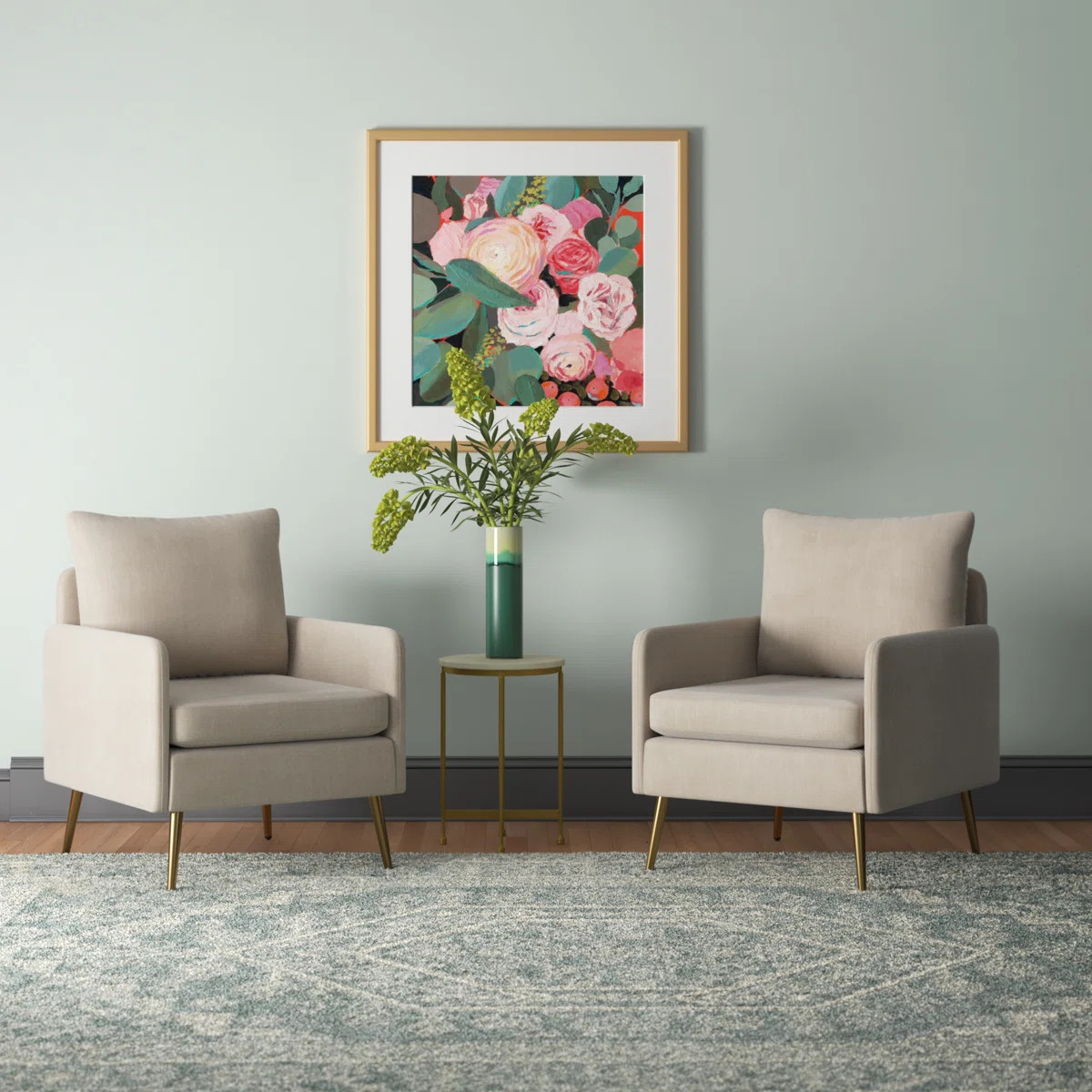 Werner 27.3" W Polyester Armchair (Set of 2) | Wayfair North America
