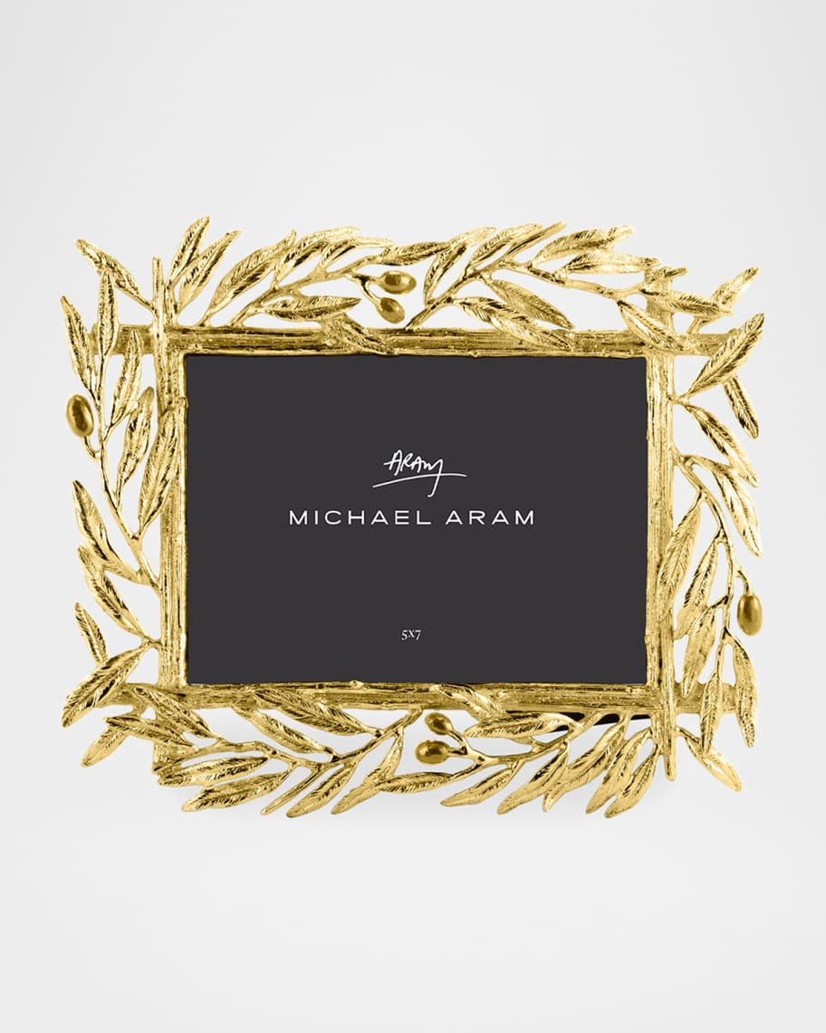 Michael Aram Olive Branch Picture Frame - 5" x 7" | Neiman Marcus