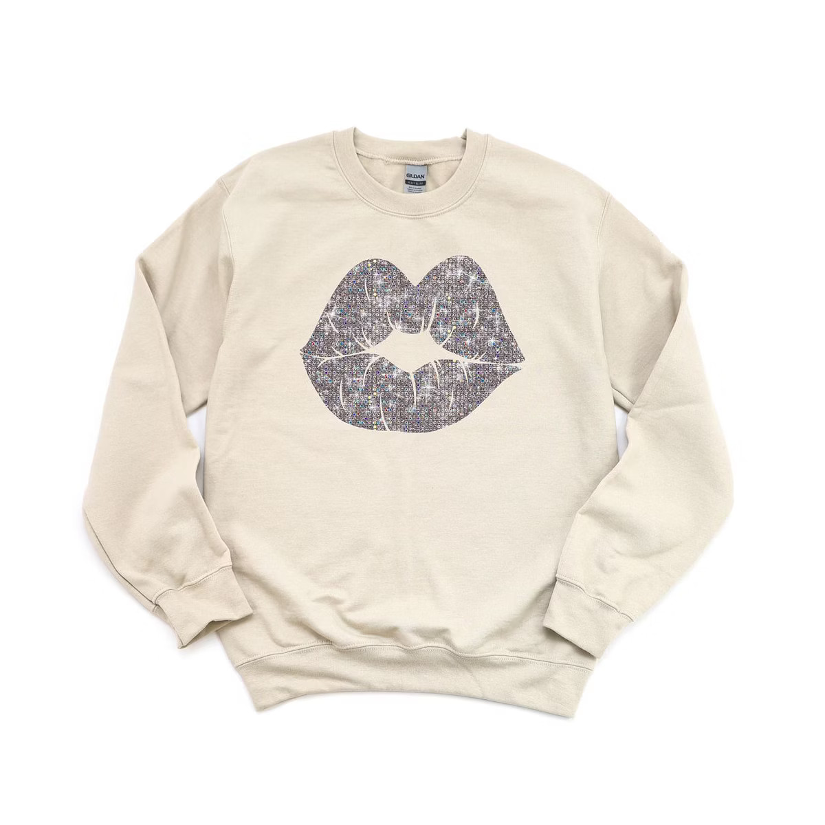 Simply Sage Market Women's Graphic Sweatshirt Diamond Lips | Target