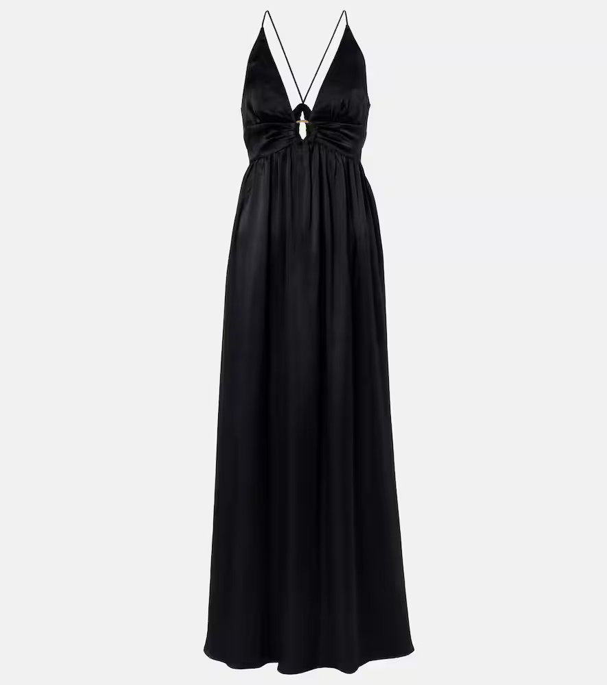 Heidi Klein Meteora silk satin maxi dress | Mytheresa (UK)