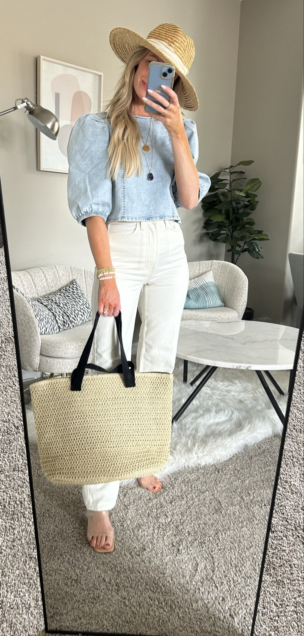 This top has the cutest little ties in the back! It runs true to size! 
These jeans are such a steal at $29.99. I sized up. They run a little small. 

#LTKSpringSale #LTKstyletip #LTKfindsunder50