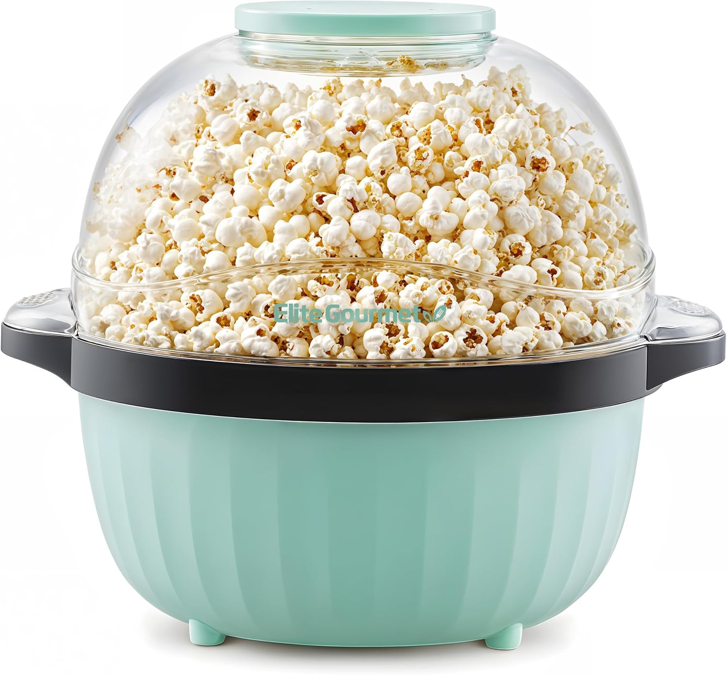 Elite Gourmet EPM145M 18 Cup Hot Oil Stirring Popcorn Popper, Mint | Amazon (US)