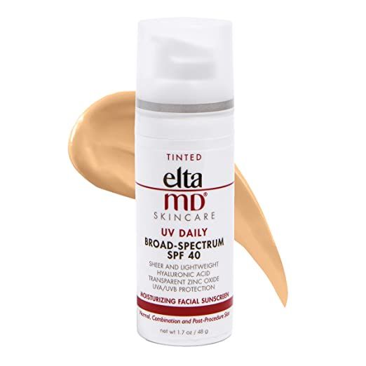 EltaMD UV Daily SPF 40 Tinted Sunscreen Moisturizer Face Lotion, Tinted Sunscreen with Hyaluronic... | Amazon (US)