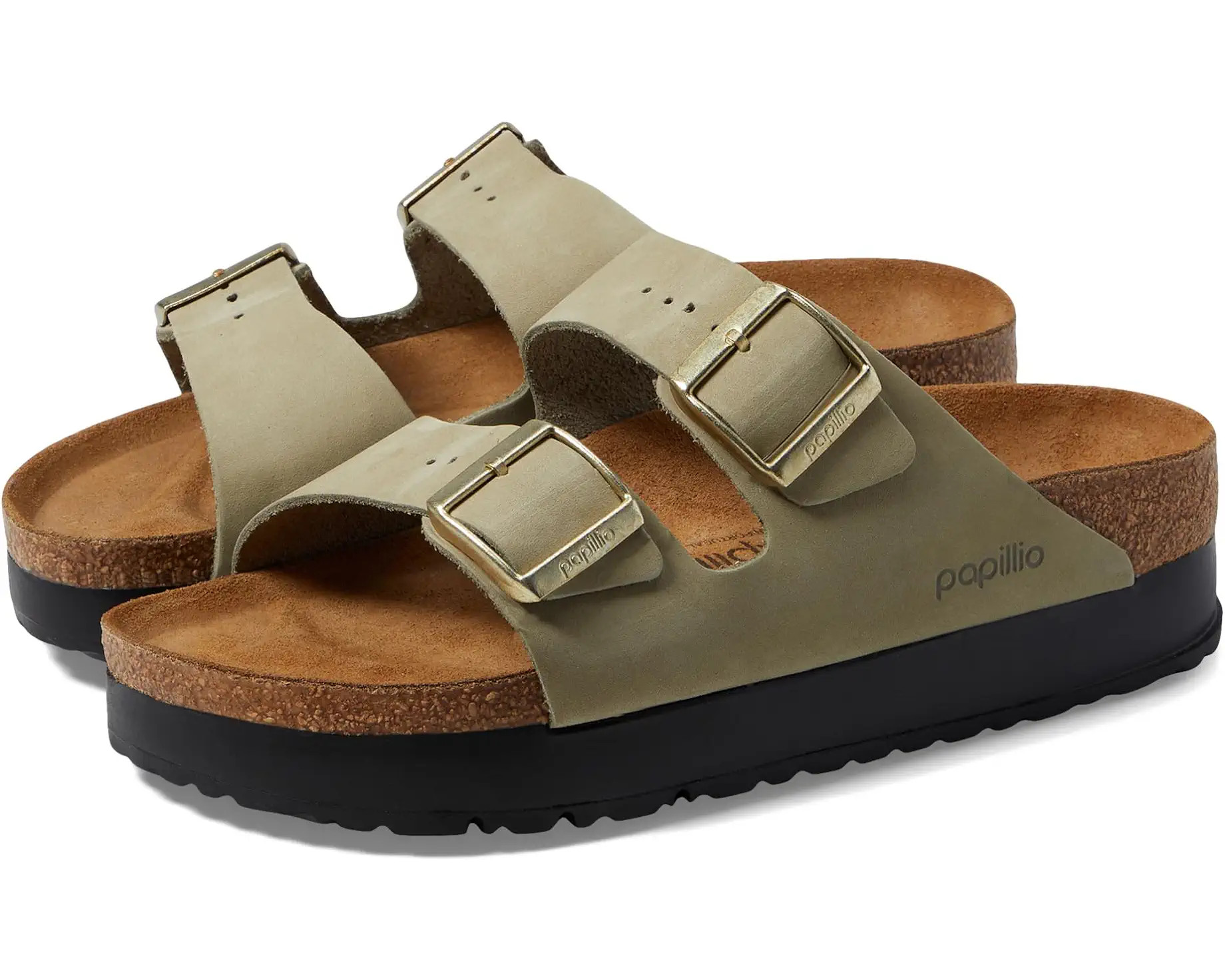 Papillio by Birkenstock Arizona Platform Sandal - Nubuck | Zappos