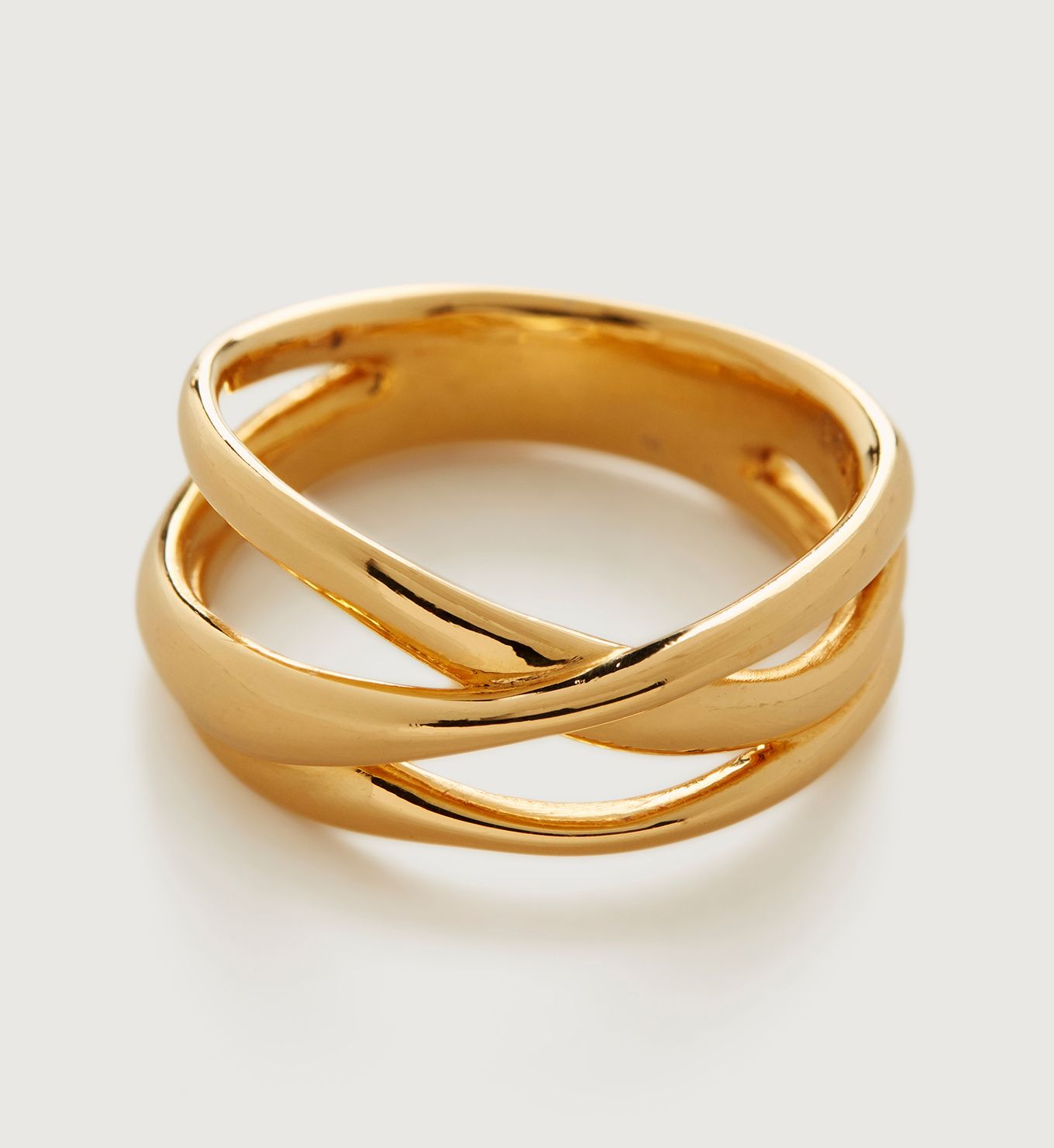 Nura Cross Over Ring | Monica Vinader (US)