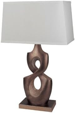 Table Lamp - Modern White Linen Shade - 3-Way Switch - 150W Incandescent - 33" H x 23" W x 14" D | Amazon (US)