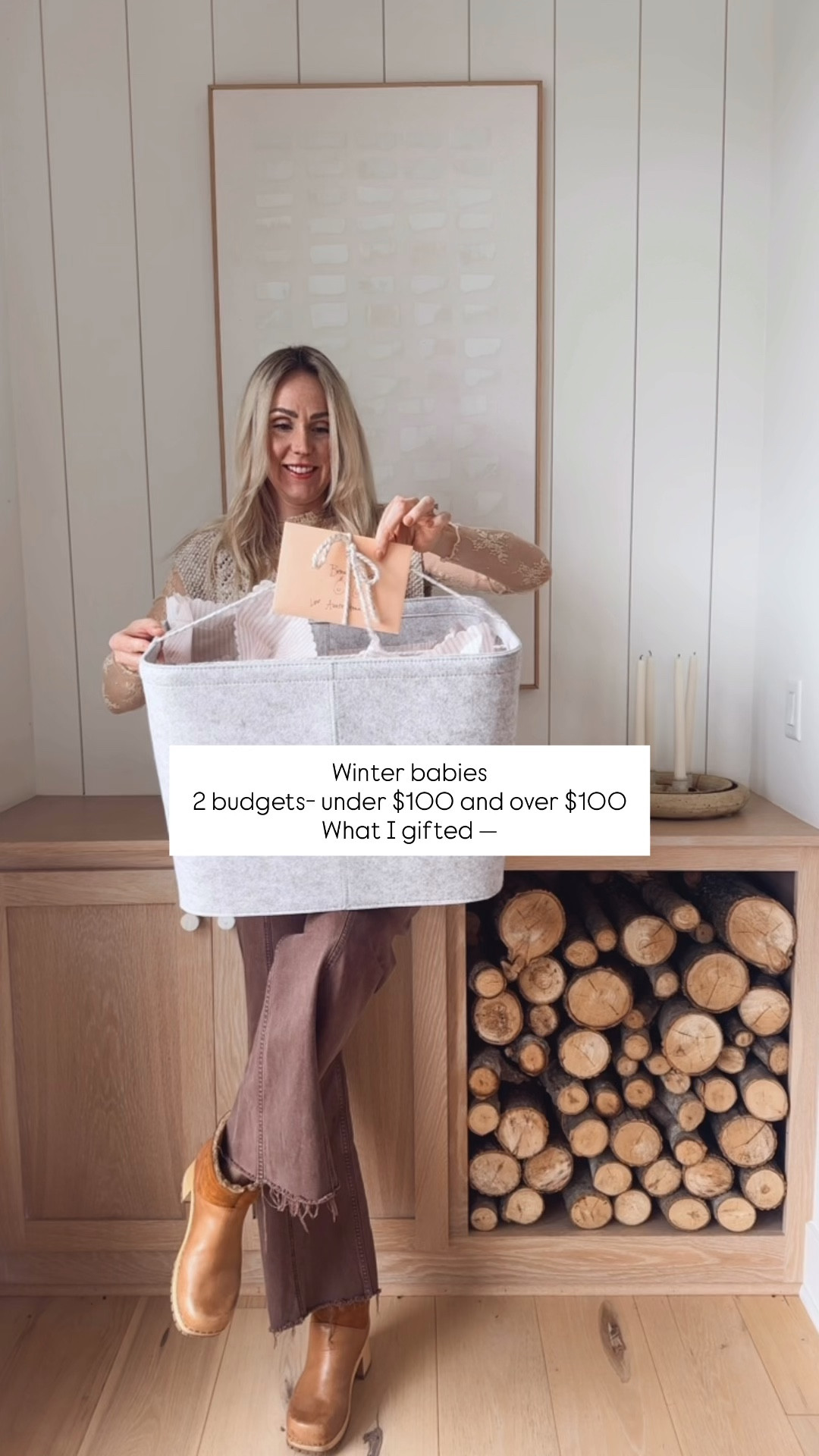 Winter babies < $100 from Target + Walmart ❄️🖤
Everything in this video, including the nordic inspired basket and card.

Modern baby bottles
Best baby wipes
Cozy and super soft baby sweaters- I would add these over organic onsies. 

Higher budget? 
I would add 2 small sheepskins.
One for each baby! 

Follow along on Insta to learn more! 
Happy Winter Babies. ❄️❄️❄️

#LTKBaby #LTKmomlife #LTKSeasonal