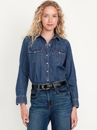 Classic Button-Down Jean Shirt | Old Navy (US)