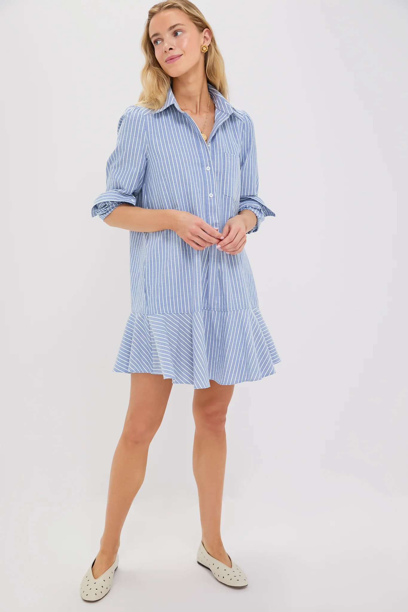 Blue Stripe Callahan Shirt Dress | Tuckernuck (US)