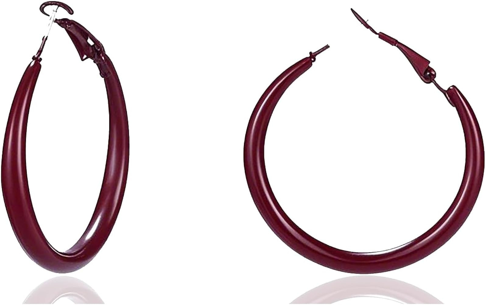 Hoop Earrings for Women Exaggerated Hoops Earring 80s 90s Statement Hoop Earrings Lightweight Ant... | Amazon (US)
