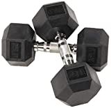 Balancefrom Rubber Encased Hex Dumbbell in Pairs | Amazon (US)