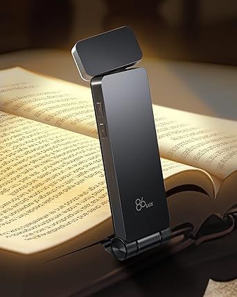 Book Light, Rechargeable Reading Lights for Books in Bed, Ultralight Clip-on LED Bookmark Lamp wi... | Amazon (US)