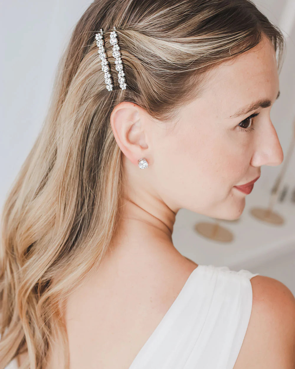 Venus Crystal Bobby Pins (Set of 2) | Dareth Colburn