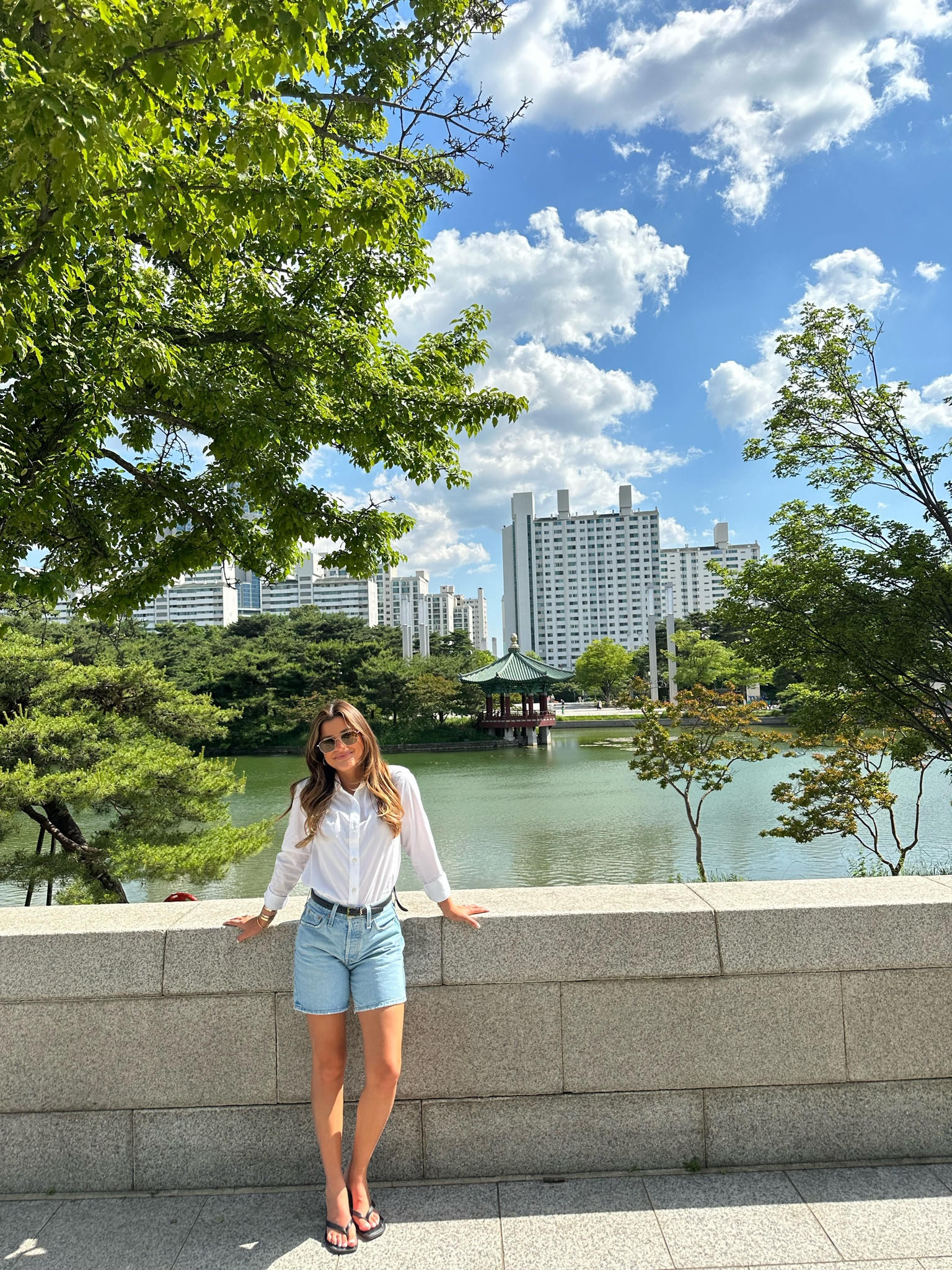 in my Levi’s mid thigh blue jean shorts. Runs true to size :) 

#LTKStyleTip #LTKFindsUnder100 #LTKTravel