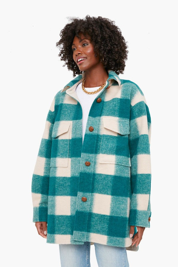 Aspen Plaid Oversized Shirt Jacket | Tuckernuck (US)