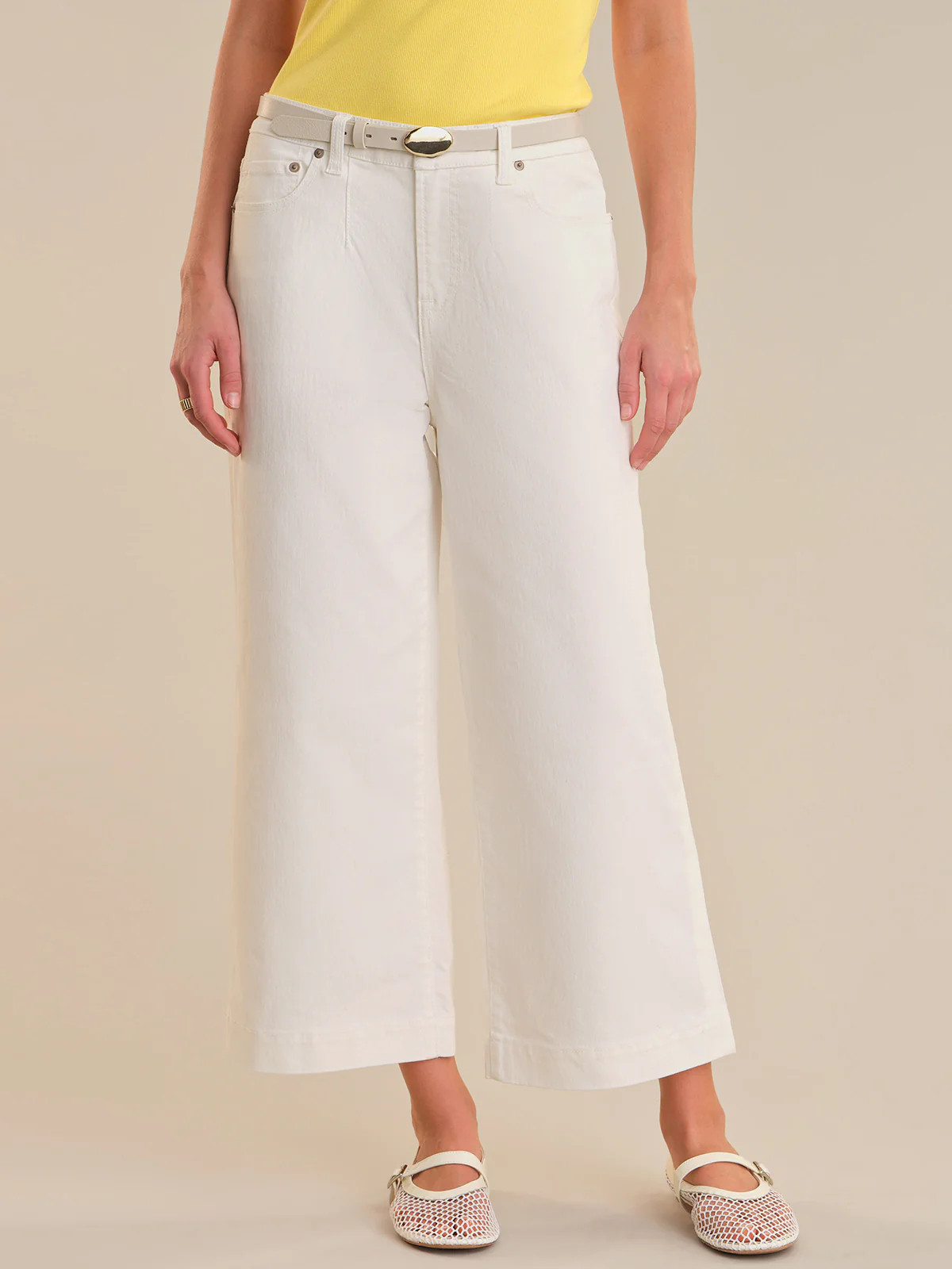 89th & Madison High Rise Cropped Wide Leg Jeans | 89th + Madison