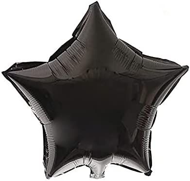 18" Star Balloons Foil Balloons Mylar Balloons for Party Decorations Party Supplies, Black, 10 Pi... | Amazon (US)