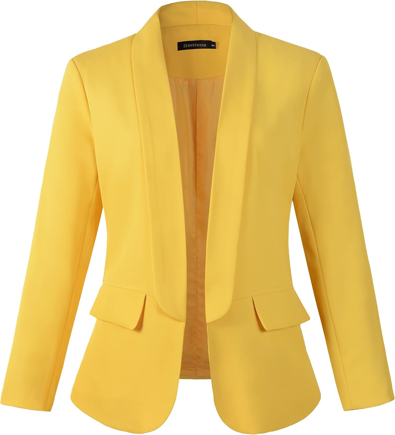 Beninos Womens Casual Long Sleeve Blazer Jackets with No Button | Amazon (US)