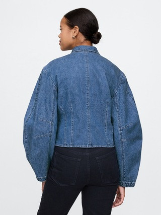 Barrel-Sleeve Denim Shirt | Gap (US)