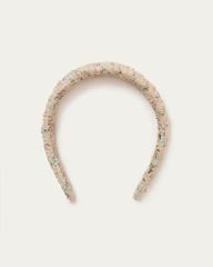 Marina Tan Floral Puffy Headband | Loeffler Randall