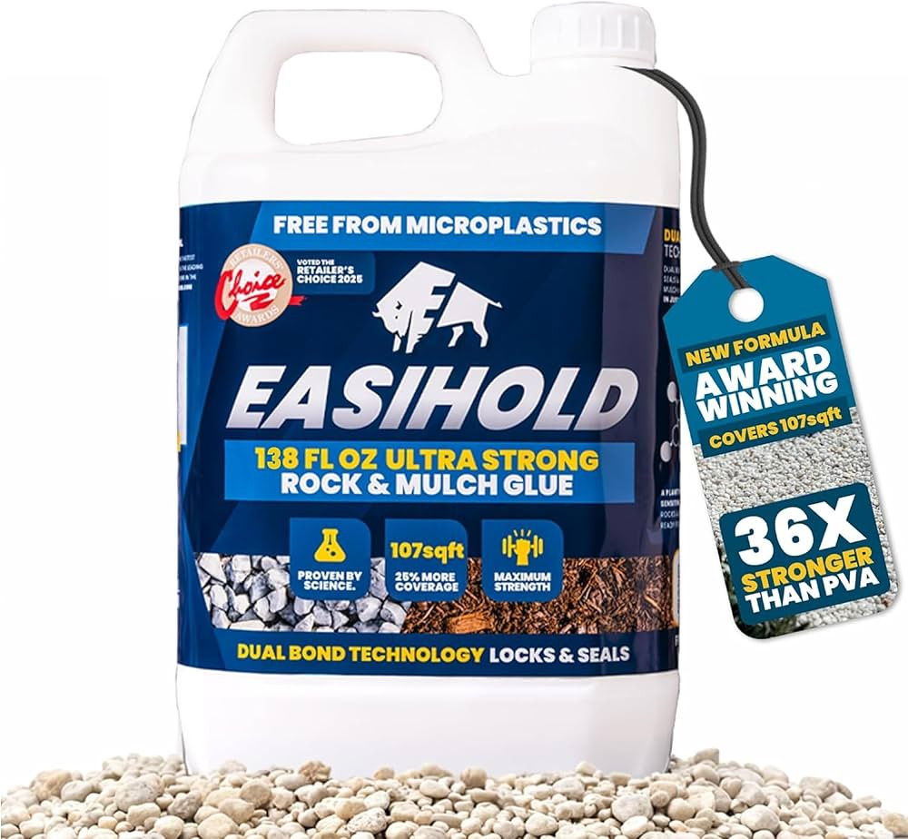 Vuba Easihold Rock Glue for Landscaping 1 Gallon - Gravel Glue Binder Non-Toxic Mulch and Bark Gl... | Amazon (US)