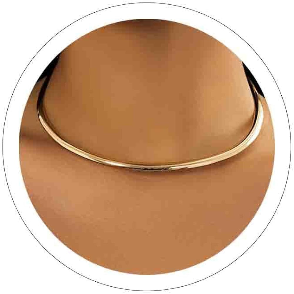 Chunky Gold Choker Necklaces for Women Non Tarnish Silver Statement Necklace for Women Chunky Nec... | Amazon (US)