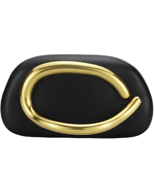 Women PU Leather Metal Handle Handbag Trendy Commuting Compact Stone Purse Hand-held Causal Shoul... | Amazon (US)