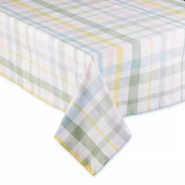 Sweet Spring Plaid Tablecloth, 84 in. | Kirkland's Home